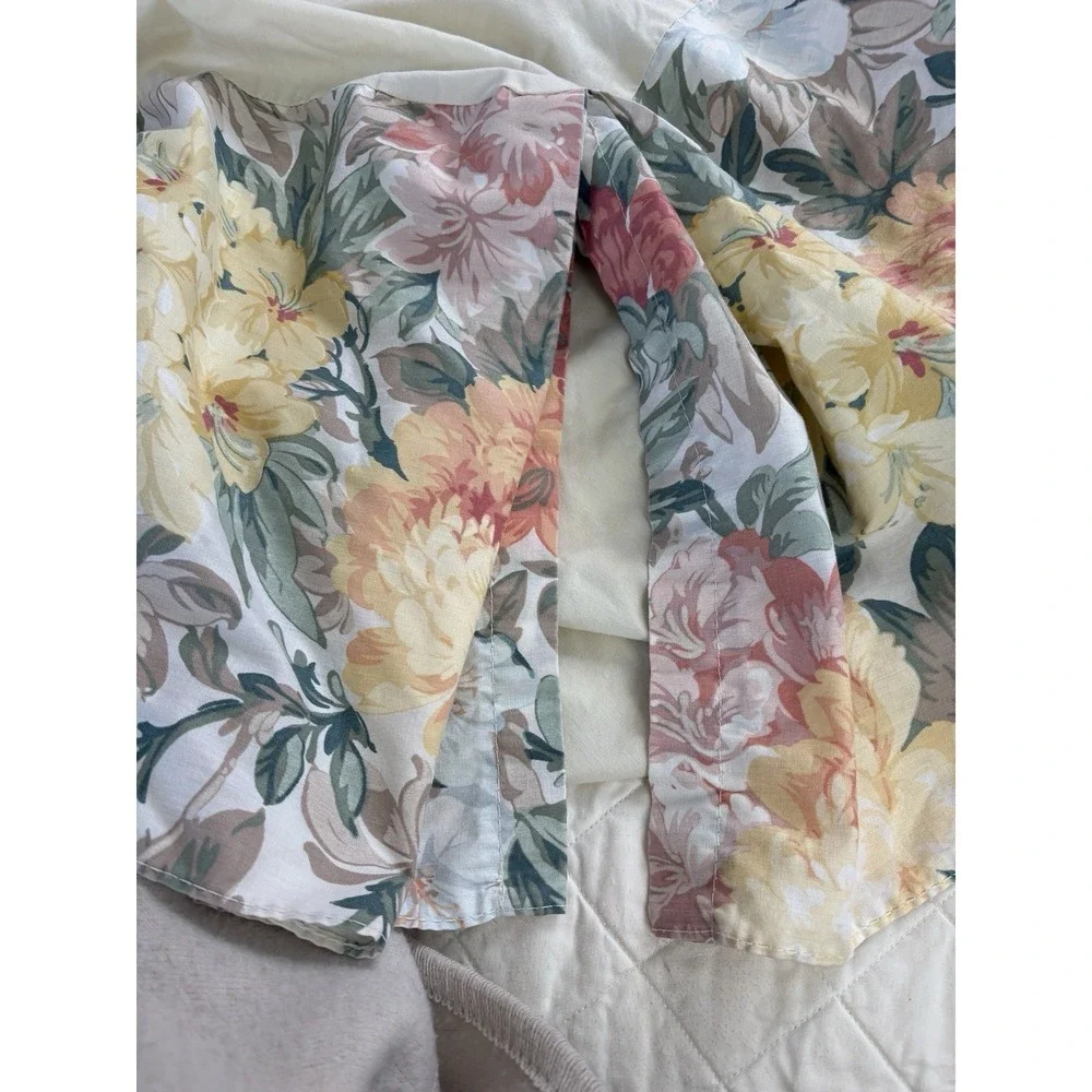 Croscill Biltmore Box Pleat Bedskirt Dust Ruffle Floral Green Rose Full 14